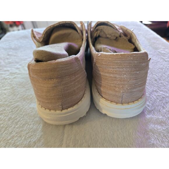 Hey Dudes Women's Wendy Sparkling Rose Gold Size 10 New - Picture 7 of 12